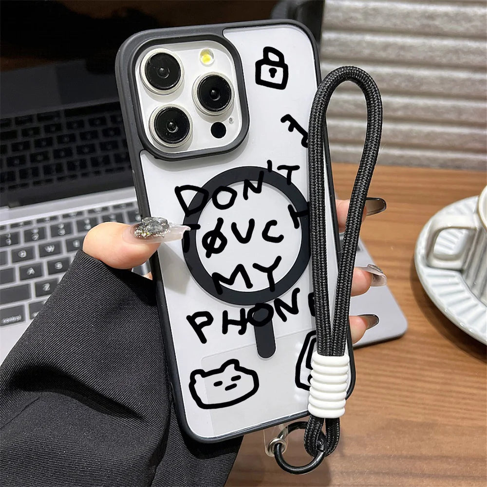 Luxury Magnetic Shockproof Phone Case | Stylish Acrylic Cover