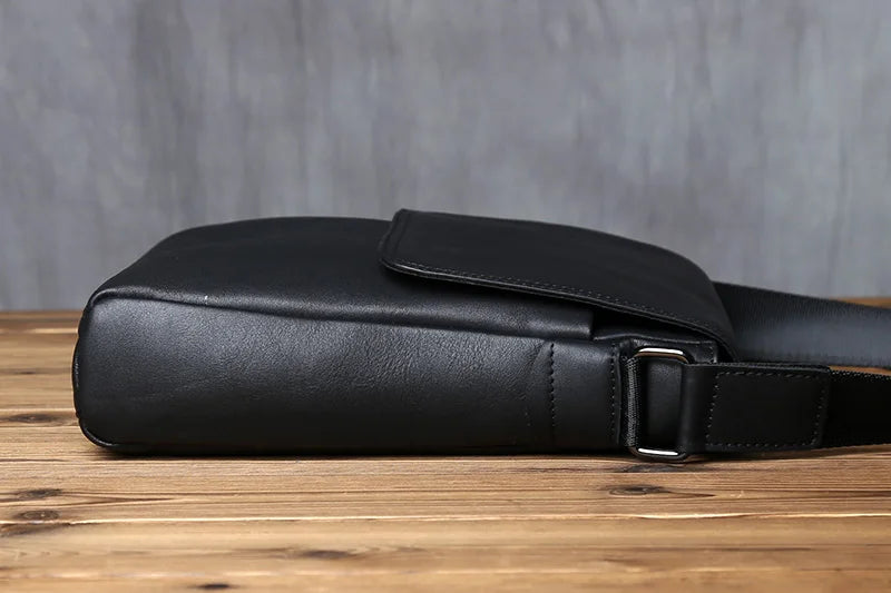 Bolso de hombro de cuero casual para hombre | Bolso elegante de gran capacidad