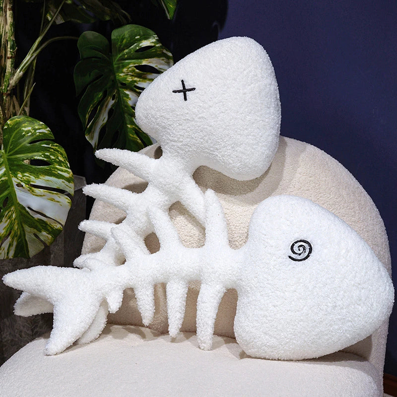 Creative Fish Bone Plush Toy | Cozy Cushion & Fun Gift