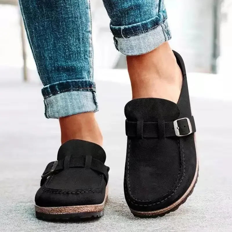 Women's Casual Slip-On Mules | Comfortable Retro Flats