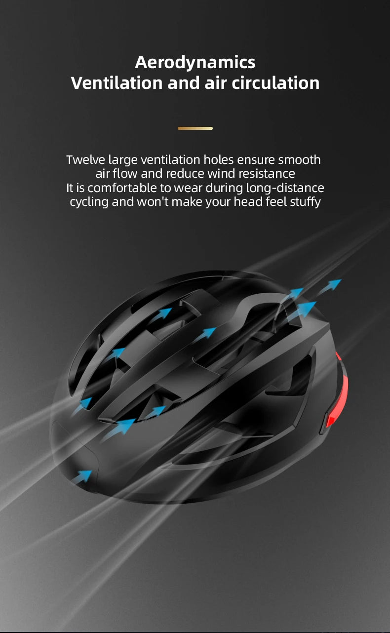 Men's Bluetooth Riding Helmet with Night Lights & Music