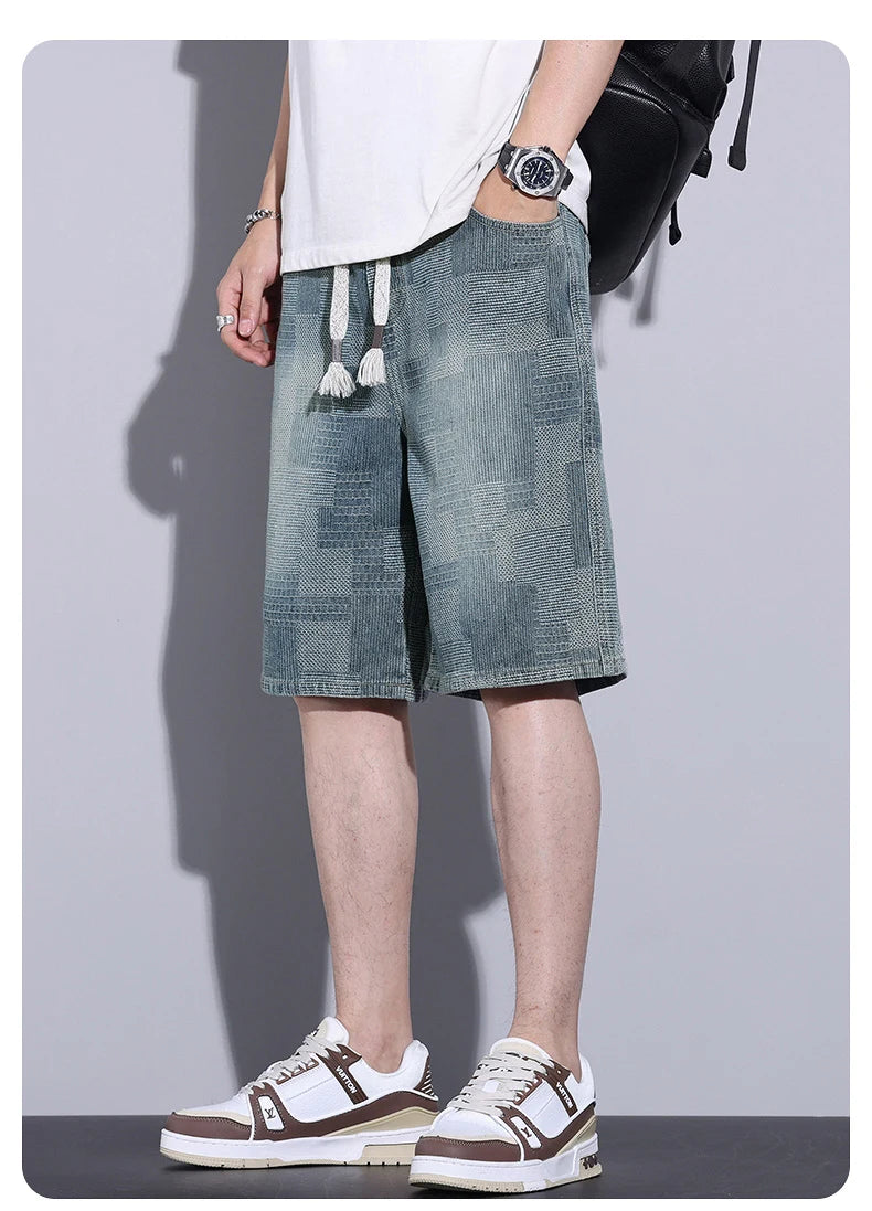 Casual Men's Baggy Denim Shorts | Summer Fashion Streetwear