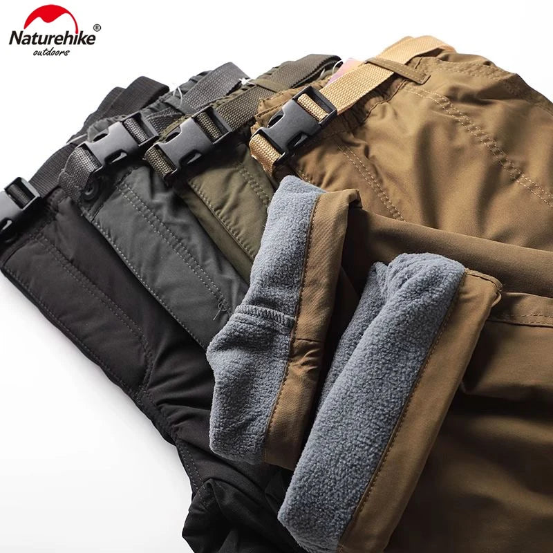 Thick Waterproof Fleece Cargo Pants for Outdoor Adventures