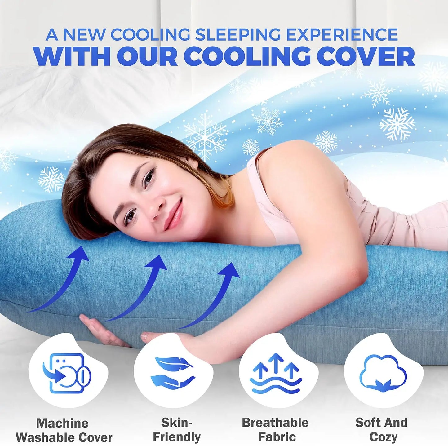 V C U Shaped Full Body Pregnancy Pillow for Ultimate Comfort
