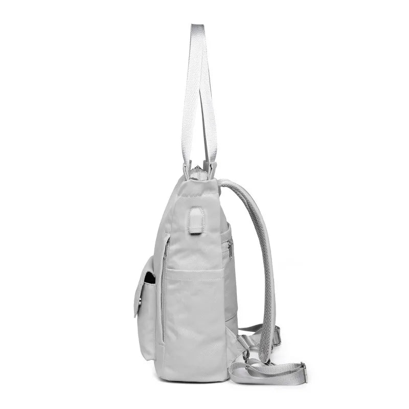Stylish Waterproof Laptop Backpack for Women | USB Charging