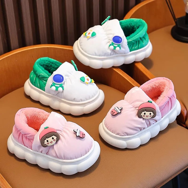 Children's Warm Plush Slippers | Cozy Anti-Slip Winter Footwear