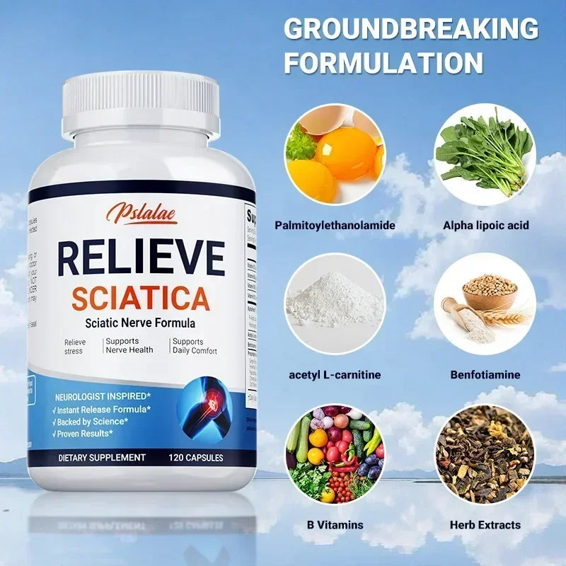 Natural Sciatica Relief Capsules for Joint & Nerve Health