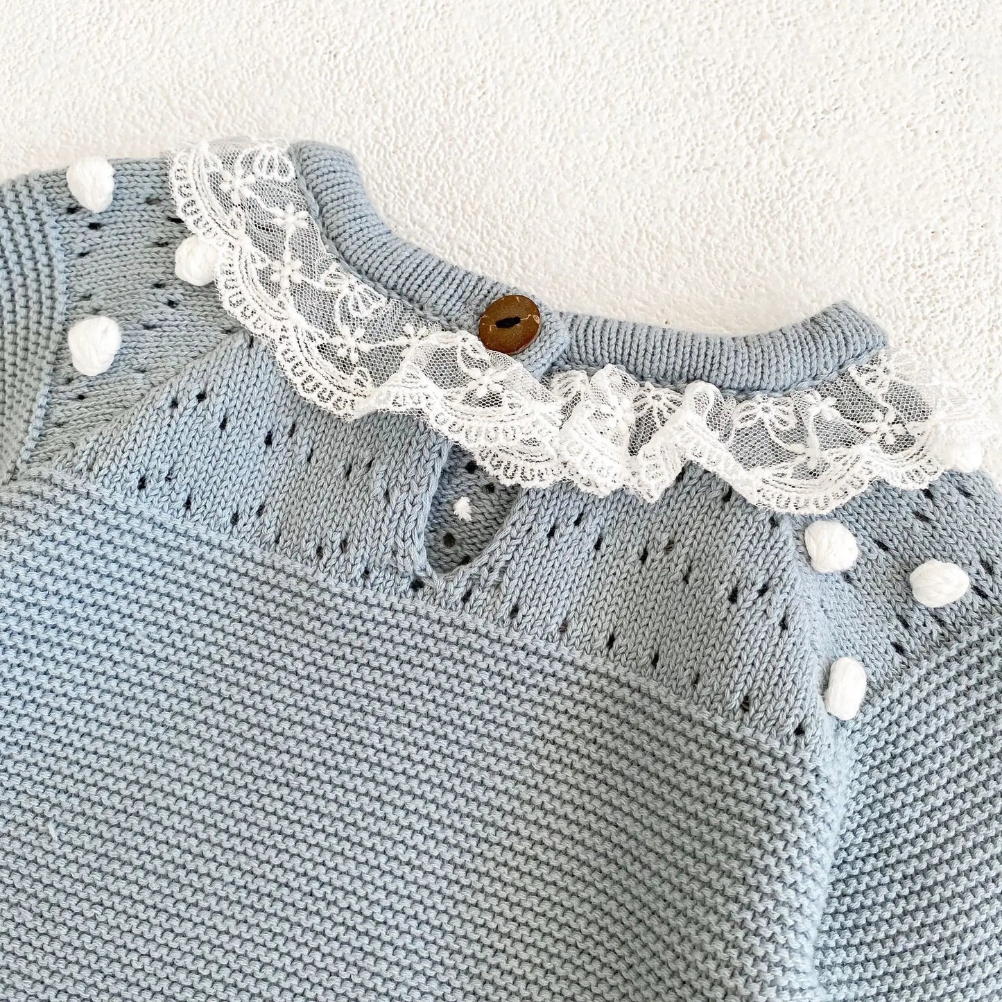Warm Lace Baby Girl Romper | Cozy Infant Princess Jumpsuit