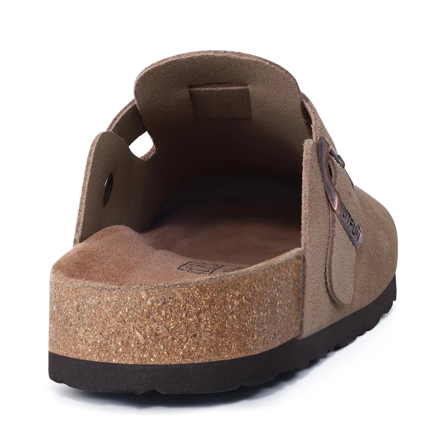 Women's Genuine Leather Clogs with Cork Footbed | Slip-On Comfort Slippers