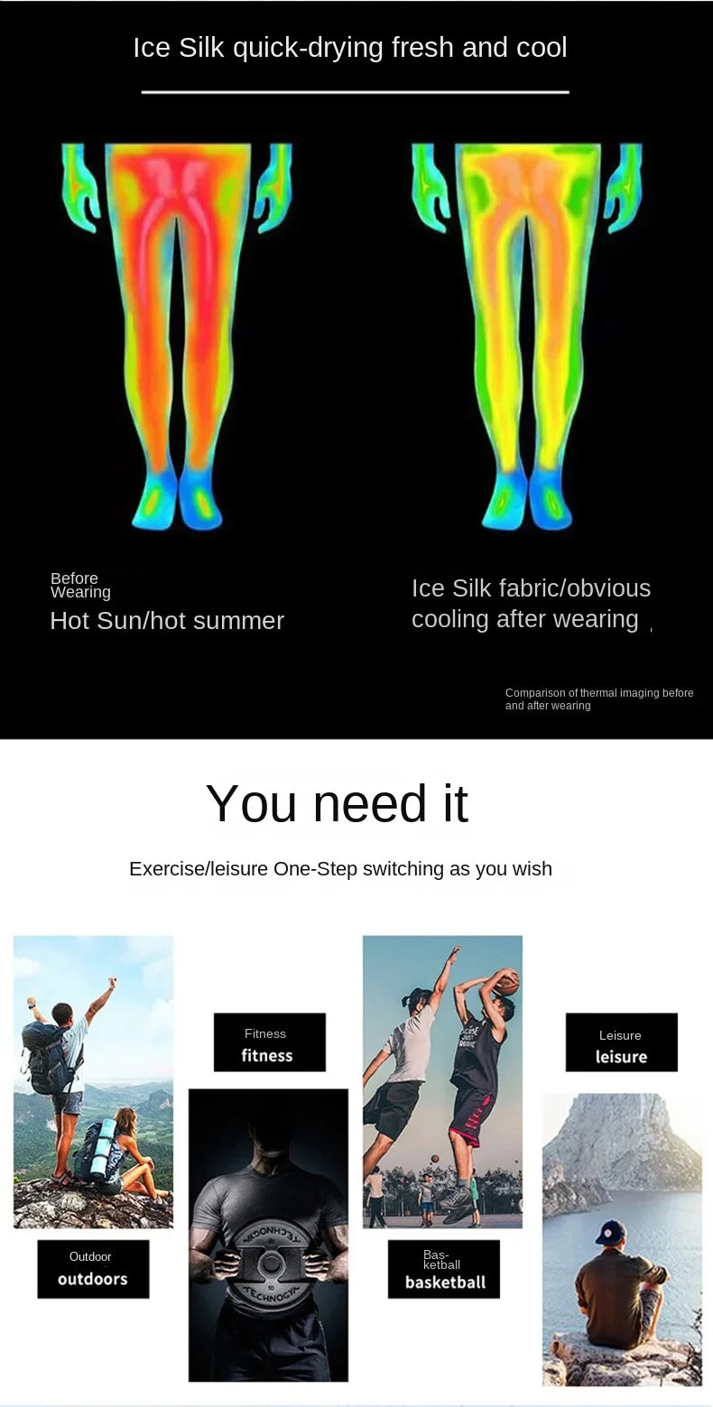 Men's & Women's Anti-Glare Double Layer Sports Shorts | Summer Style