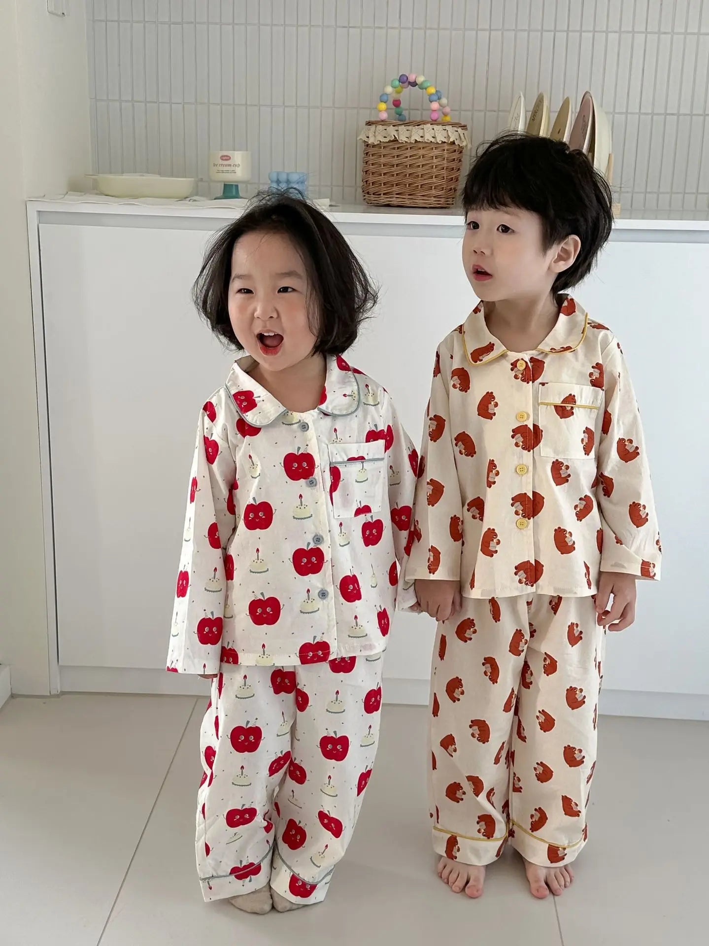 Spring Children's Cartoon Homewear Outfits | Cute Pajamas Set
