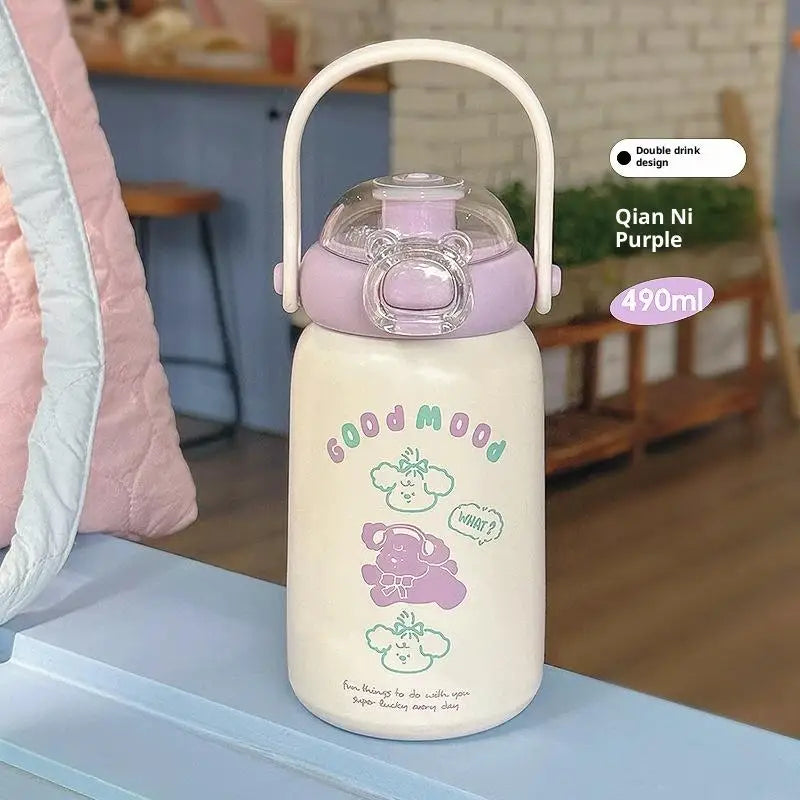 Cute Portable Stainless Steel Thermos Cup for Kids | Durable Drinkware