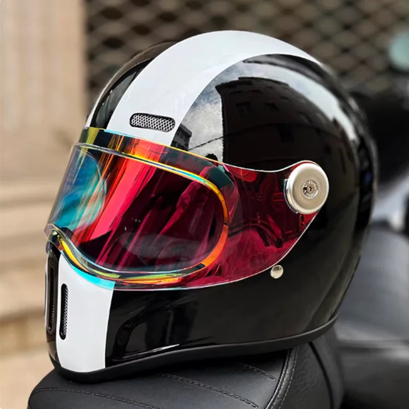 Dual Visor Full Face Motorcycle Helmet | ECE DOT Approved Design