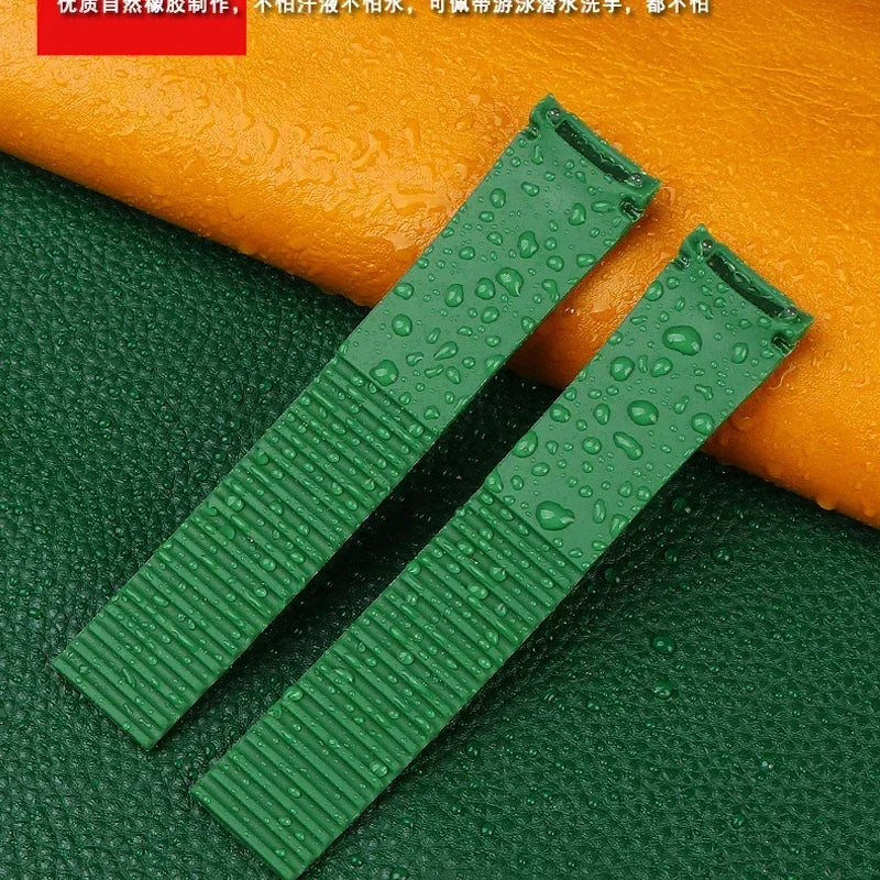 High Quality Soft Rubber Watch Band | 21mm Silicone Replacement Strap