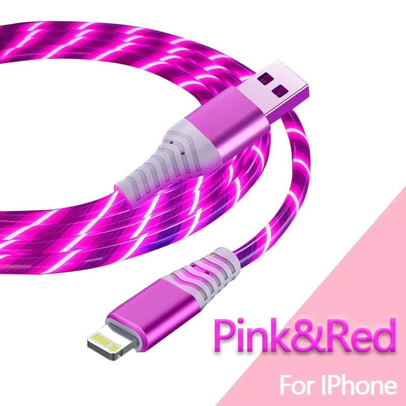 LED Glowing Fast Charging USB C & Micro USB Cable