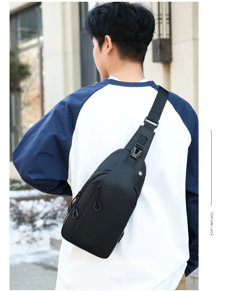 Stylish Men's Chest Bag | Casual One Shoulder Crossbody Design