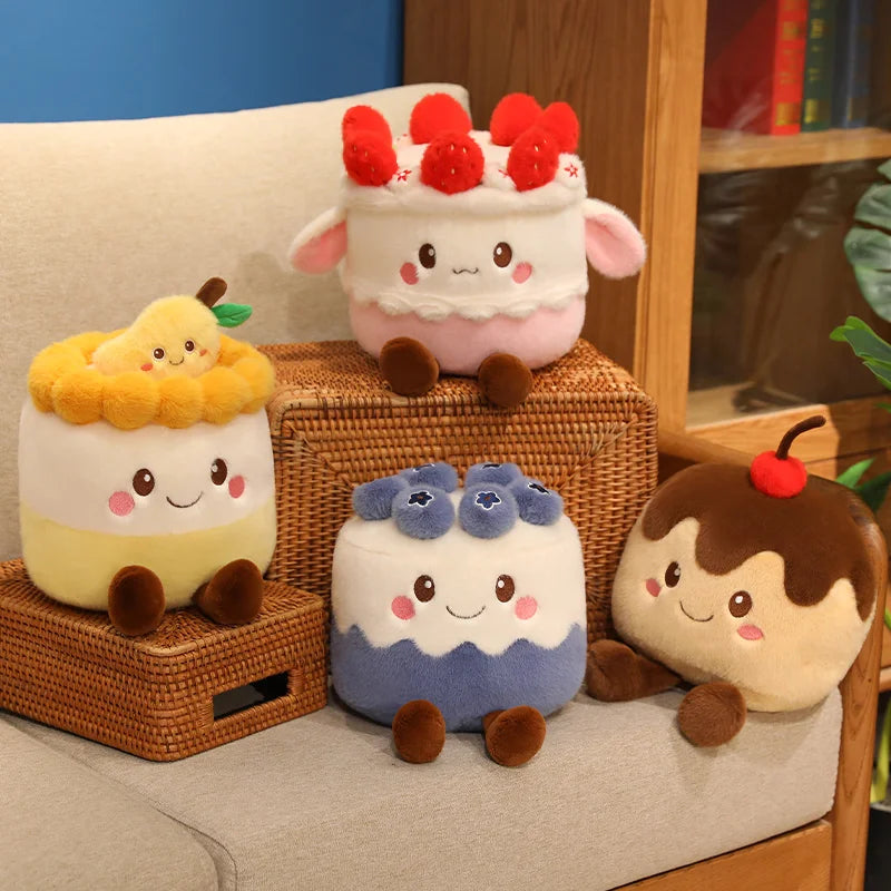 Kawaii Strawberry Food Doll Throw Pillow | Perfect Gift Idea