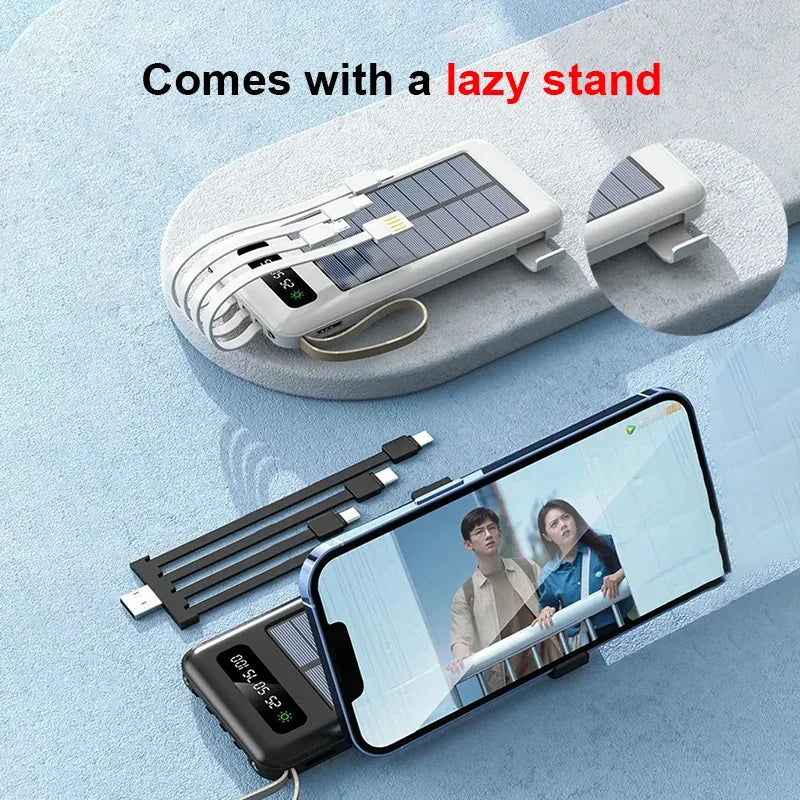 200000mAh Solar Power Bank | Fast Charging Portable Battery