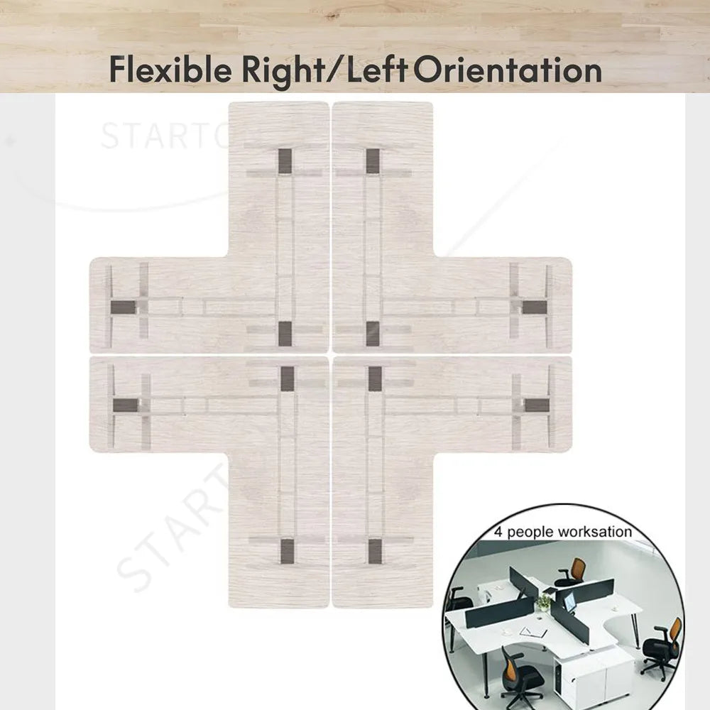 Height Adjustable Ergonomic Electric L Shaped Standing Desk