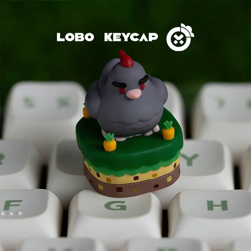 Personalized Chicken Image Keycap | Fun Gaming Keyboard Decor