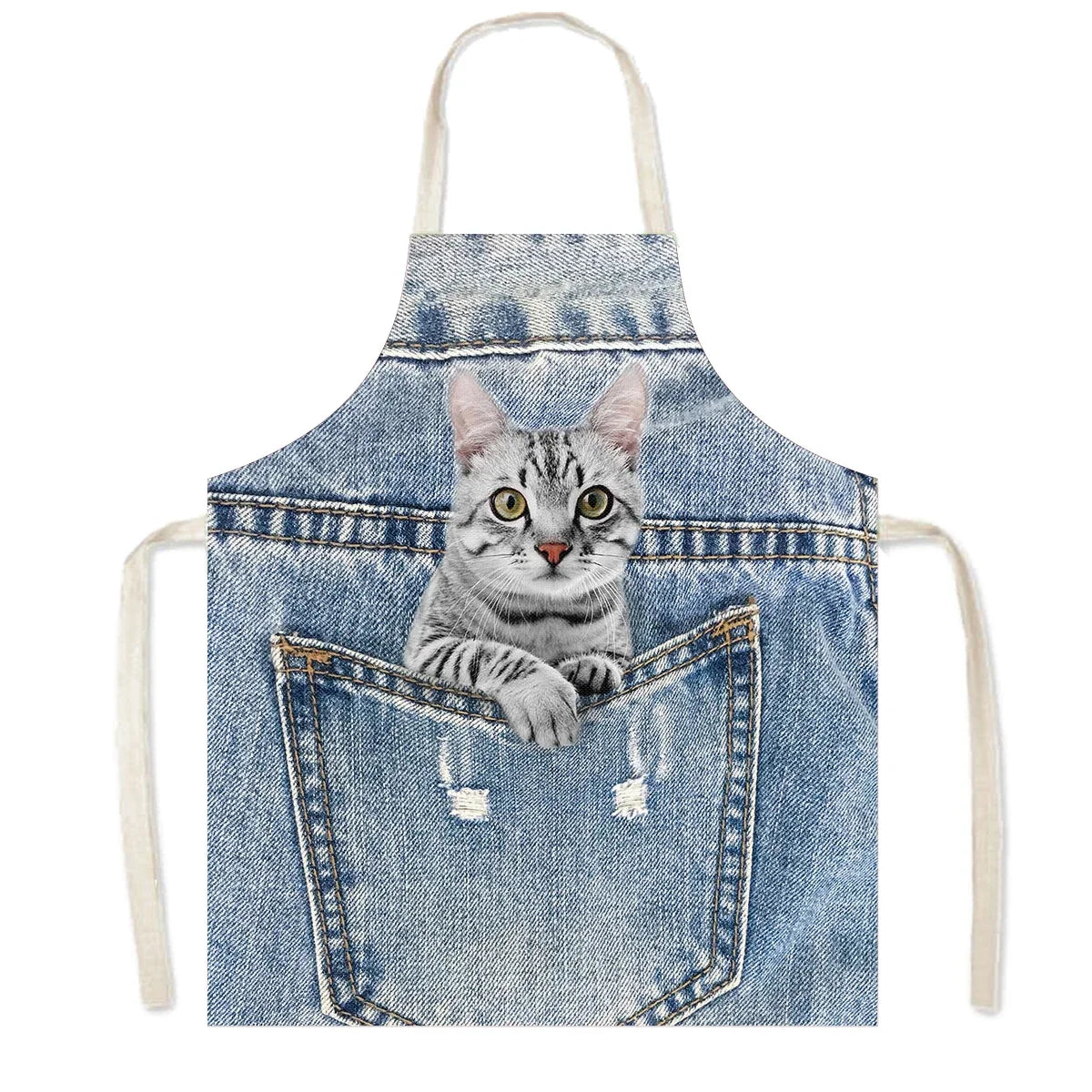 Funny Cat & Dog Apron | Unique Kitchen & Cleaning Pinafore