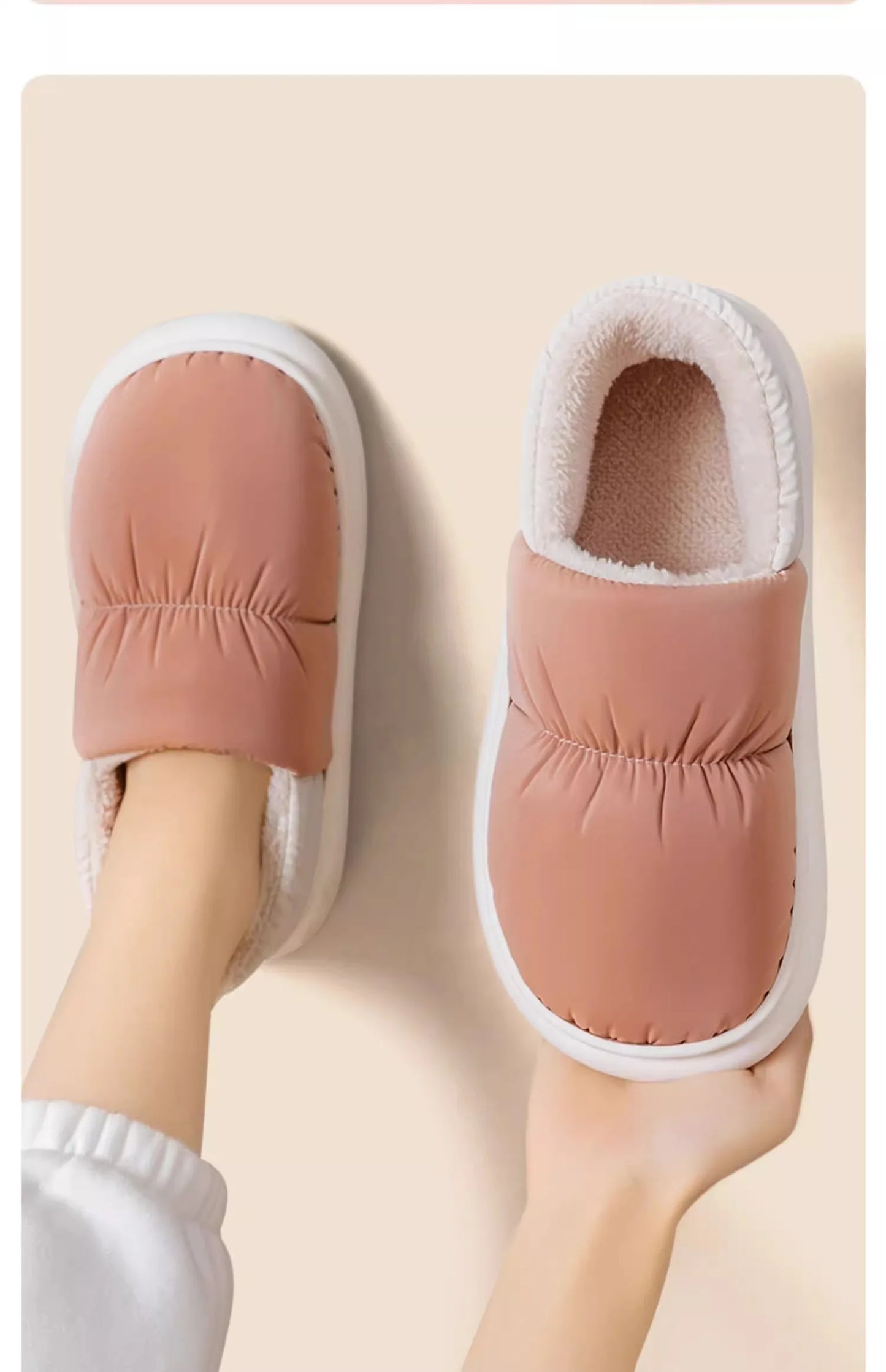 Women's Cotton Patchwork Slippers | Warm Anti-Slip Indoor Shoes