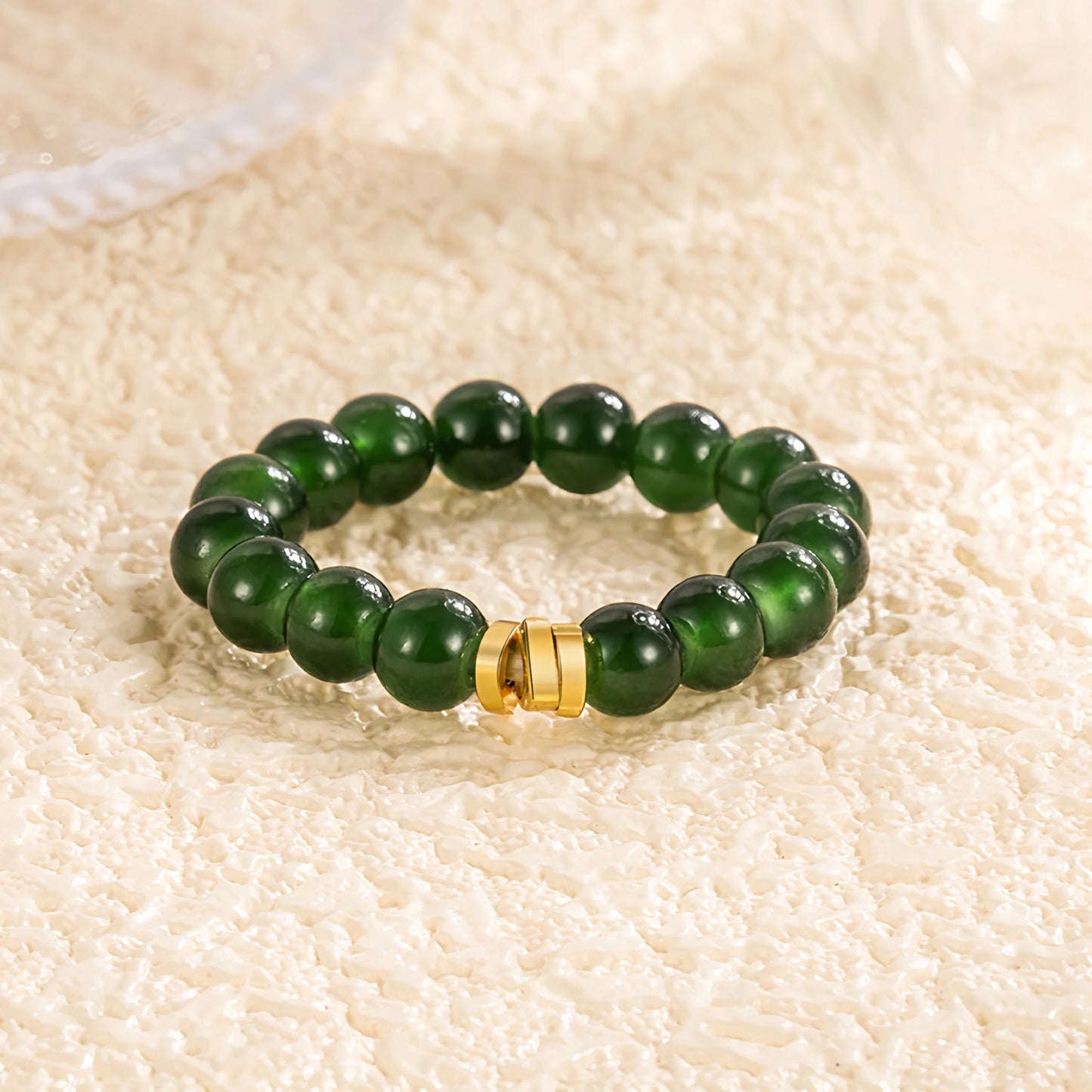 Adjustable Geometric Jade Ring for Women | Vintage Jewelry Gift