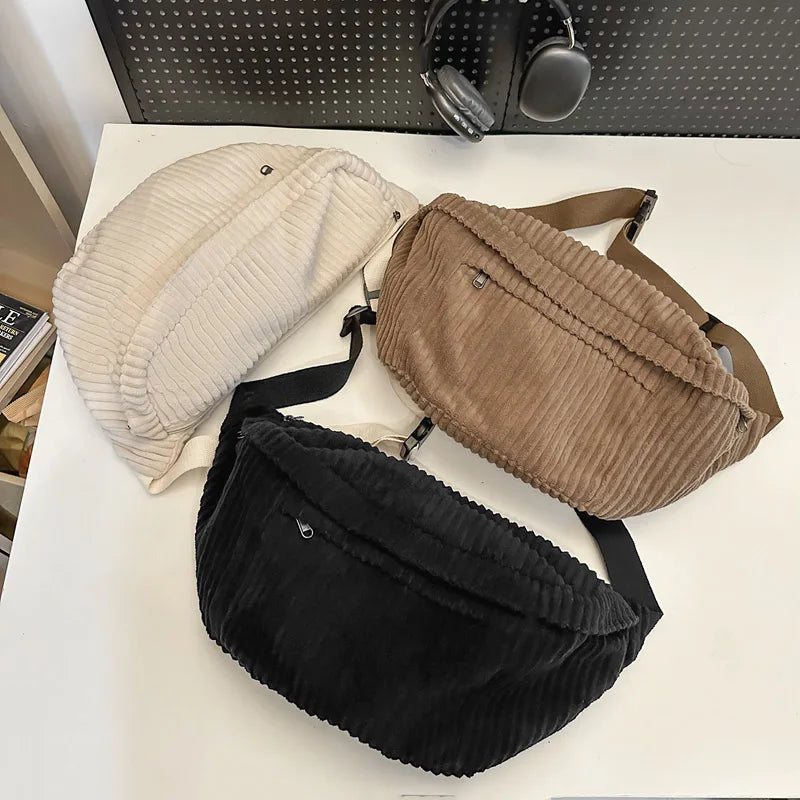 Large Capacity Casual Waist Bag | Stylish Crossbody Phone Purse