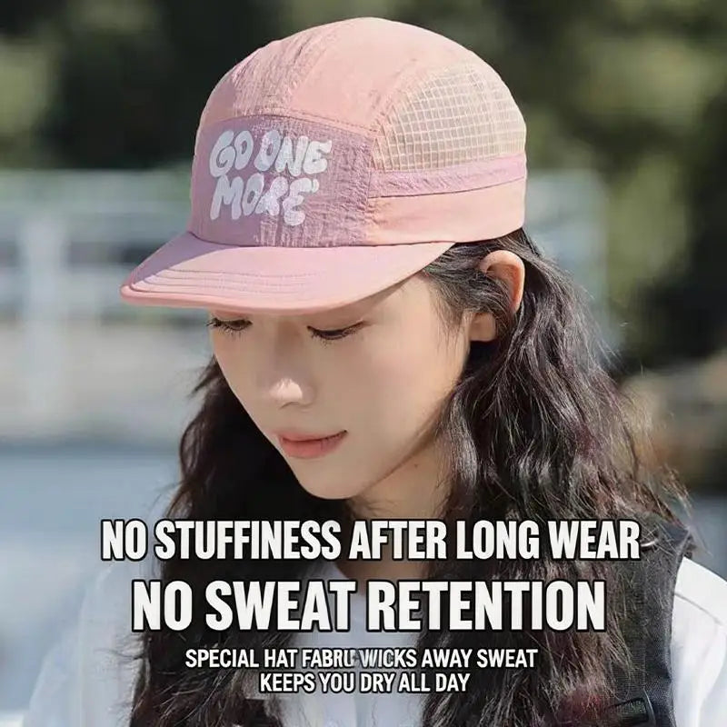 Short Brim Baseball Cap Japanese Fashion Adjustable Quick Drying UV Protection Hat for Outdoor Activities