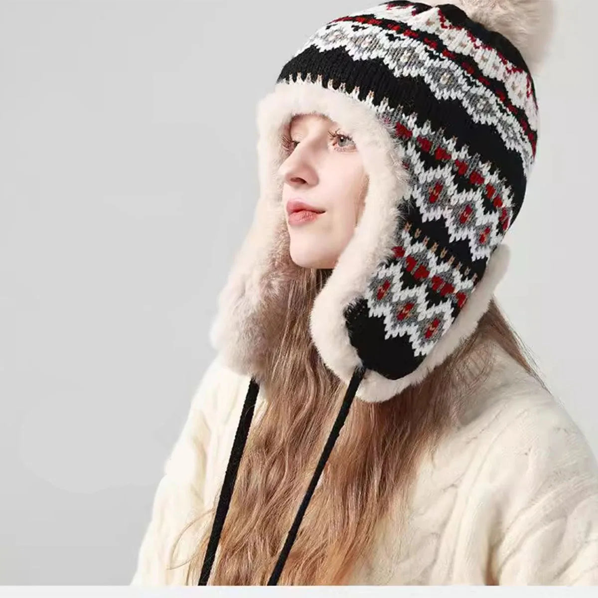 Women's Plush Fleece Lined Bomber Hat | Cozy Winter Earflap Cap