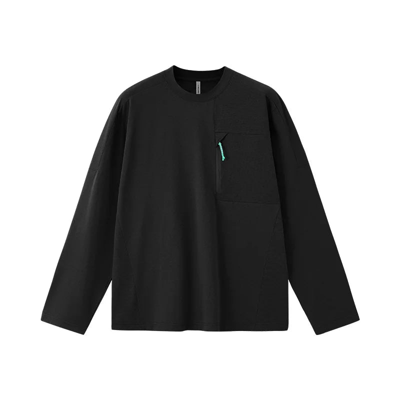 Men's Zip-up Long-sleeved Quick-dry Outdoor Base Layer Top