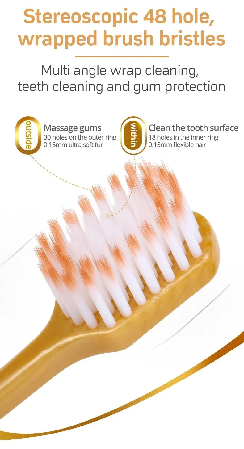 6PCS Soft Bristled Toothbrush Set | Gentle Gum Care & Whitening