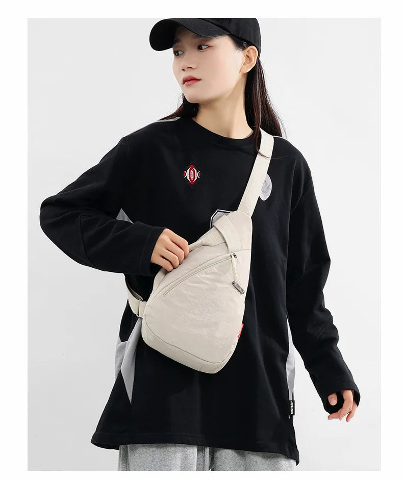 Versatile Nylon Zipper Waist Pack | Stylish Chest Bag for All