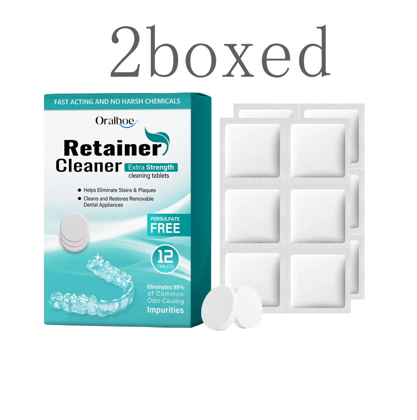 Denture & Retainer Cleansing Tablets | Deep Clean & Gentle Care