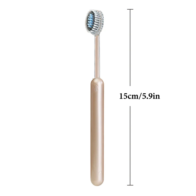 2Pcs Mouth Clean Toothbrush Ultra-Fine Soft Hard Bristle Toothbrush Deep Cleaning For Adults Whitening Teeth