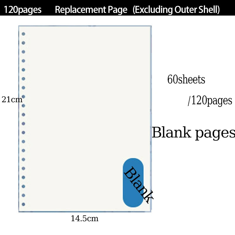 A5 Clear PVC Binder Notebook | Stylish Refillable Planner