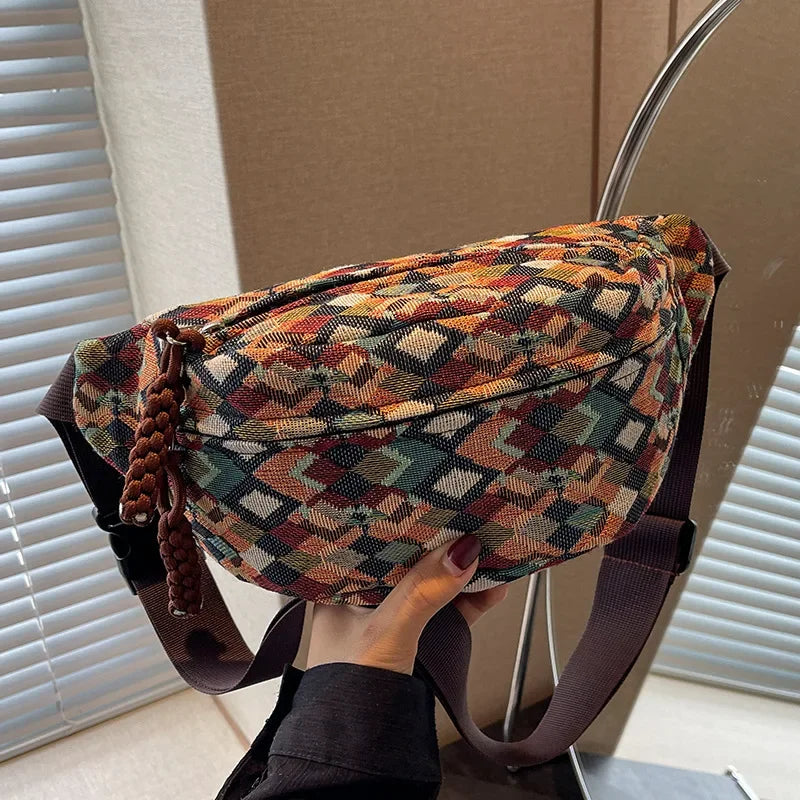 Stylish Corduroy Belt Bag for Women | Versatile Fanny Pack
