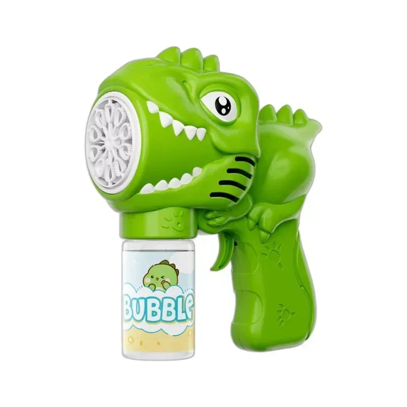 6-Hole Dinosaur Bubble Machine | Fun Electric Bubble Gun Toy