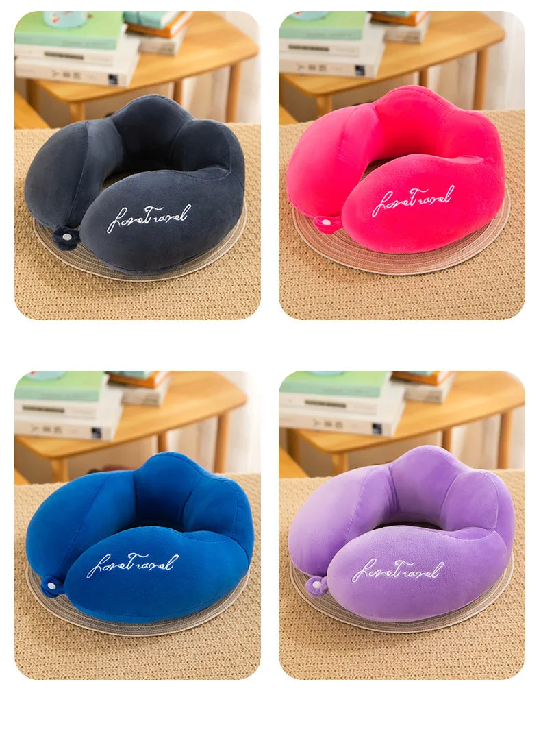 Comfortable U-Shaped Neck Pillow for Travel | Soft Support Cushion