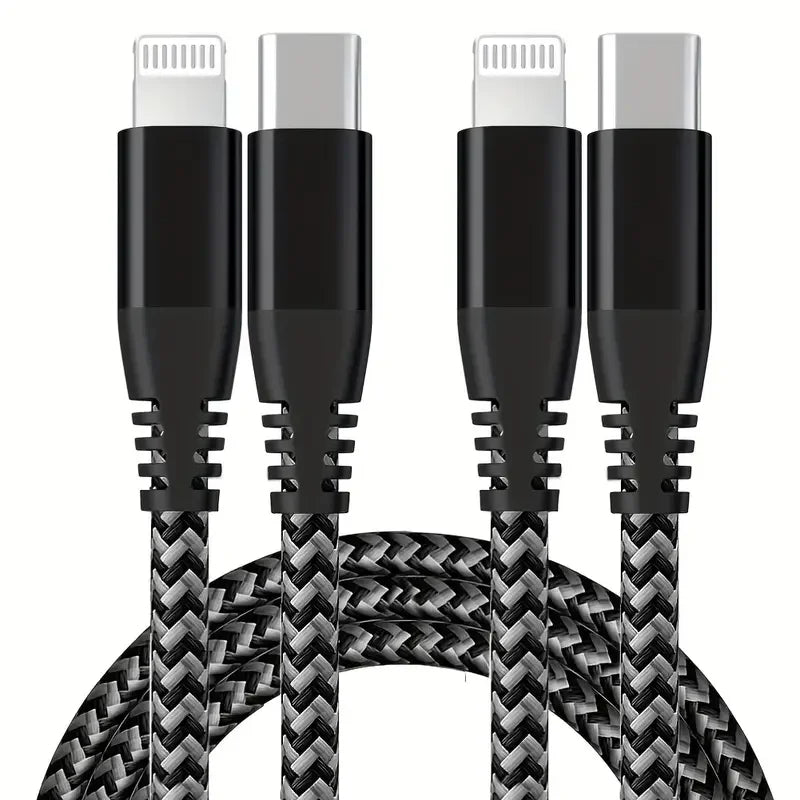 MFi Certified Fast Charging USB C to Lightning Cable - Durable Nylon