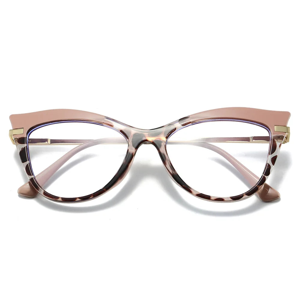 Gradient Cat-Eye Glasses | Retro Y2K Style for Fashion Enthusiasts