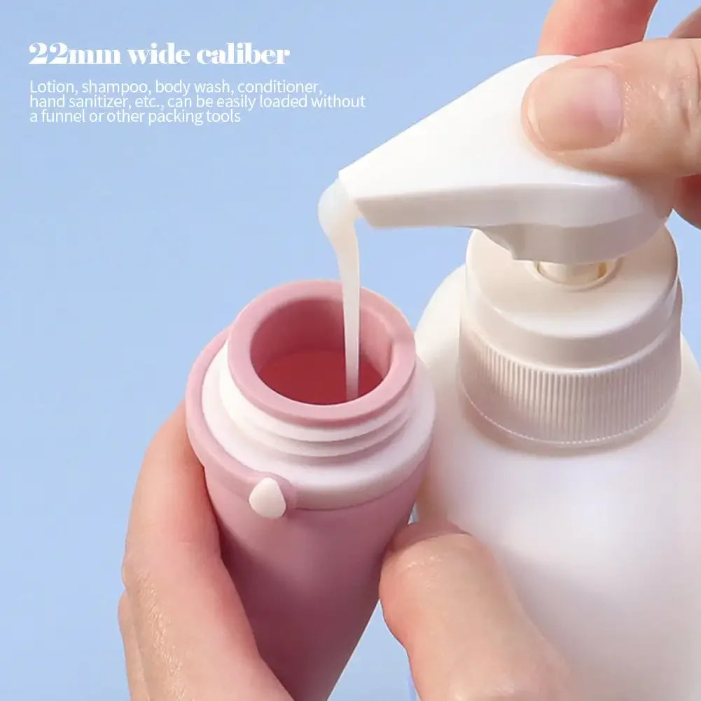 Silicone Travel Bottle Set | Leakproof Refillable Cosmetic Containers