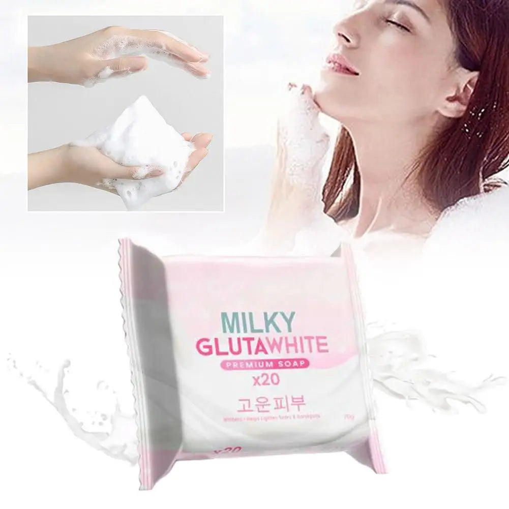 Premium Korean Glutathione Milk Soap | Deep Cleansing & Nourishing