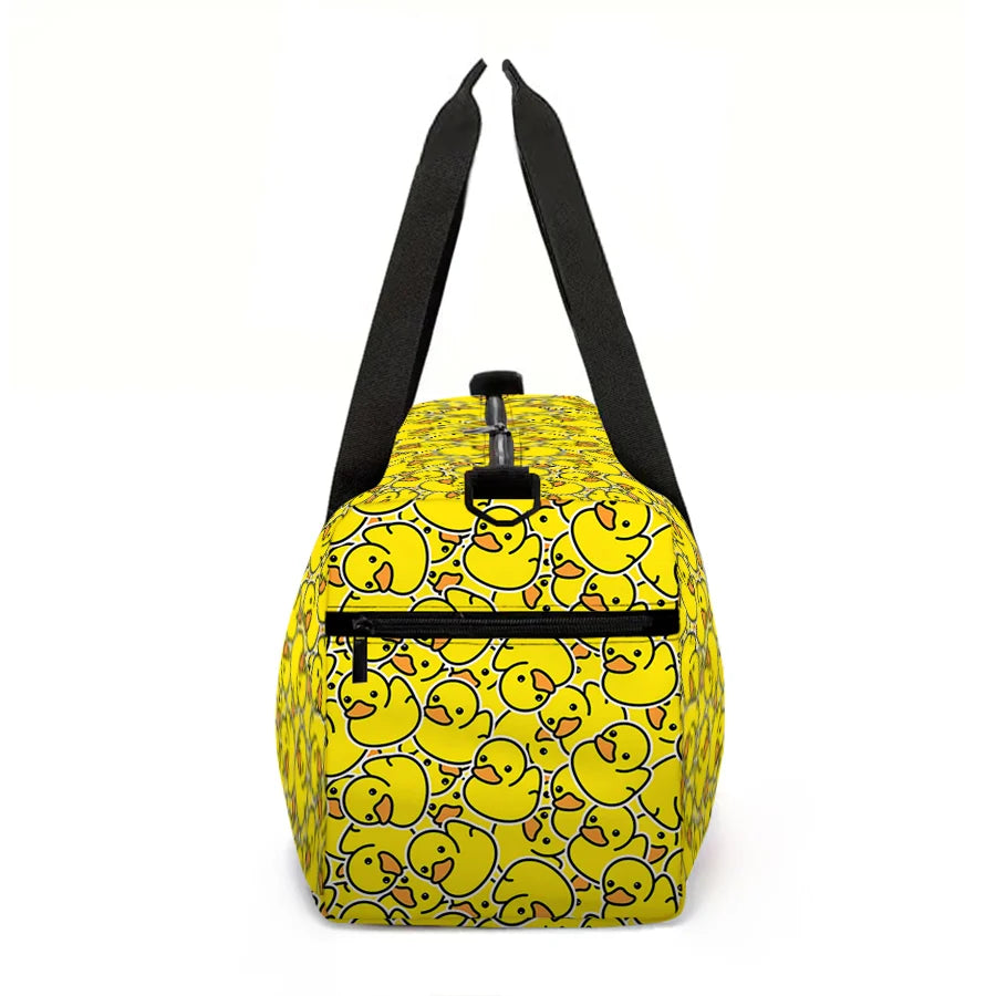 Large Multi-Functional Duffle Bag | Waterproof Yellow Duck Pattern
