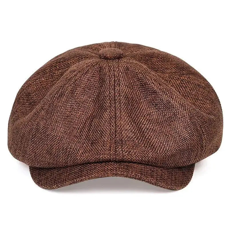 ★▲Mens Beret Casual Newsboy Hat Spring Autumn Lightweight Vintage Flat Cap Soft Cotton Outdoor Style Unisex