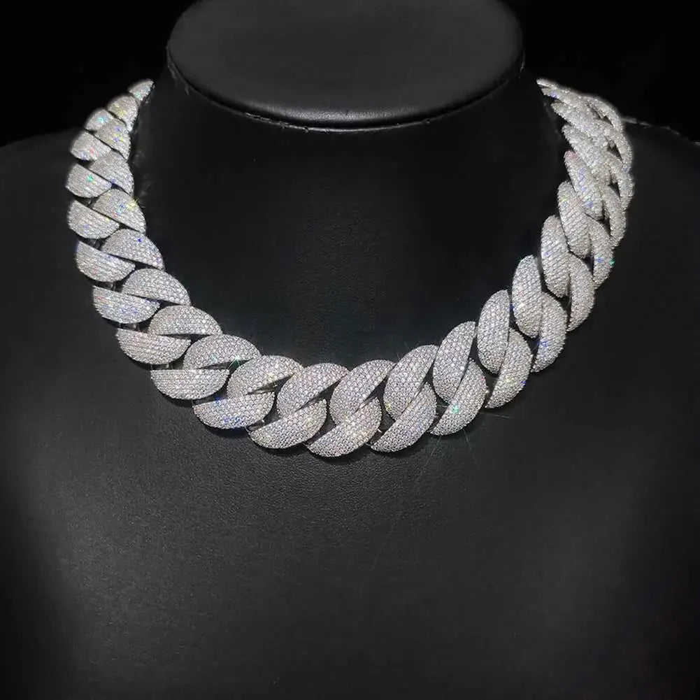 Luxury 24mm Diamond Chain Necklace | Iced Out Hip Hop Style