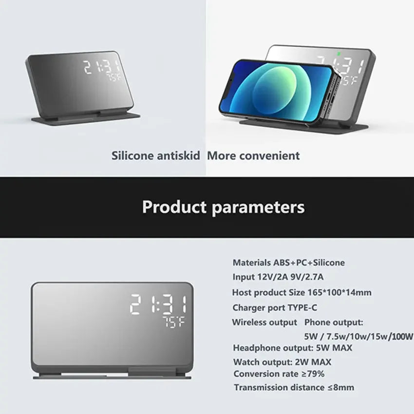 4-in-1 Wireless Charger Stand | Fast 30W Charging Solution