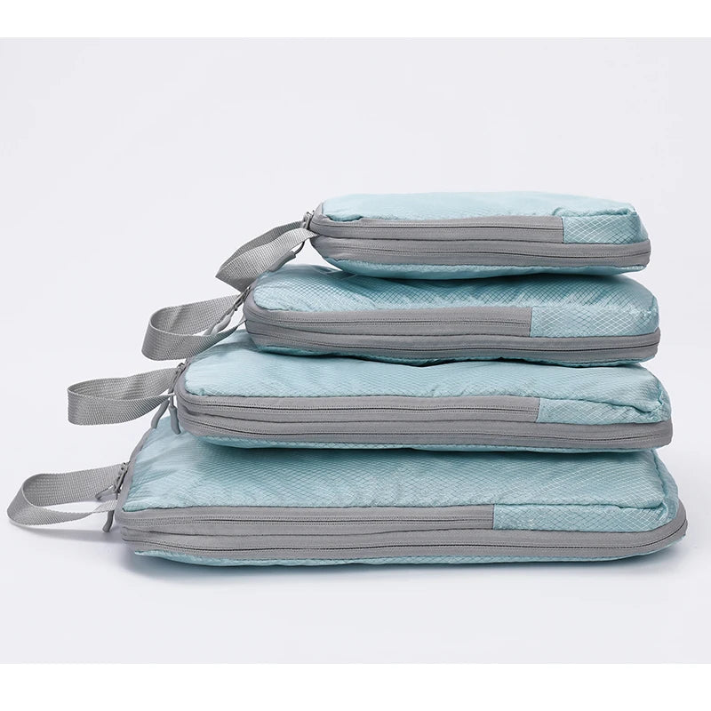 Compressible 4-Piece Business Travel Storage Bag Set