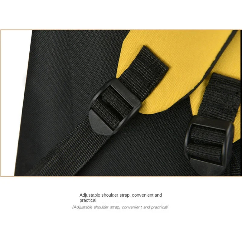 Solid color backpack colorful outdoor student bag small backpack travel bag training class school bag