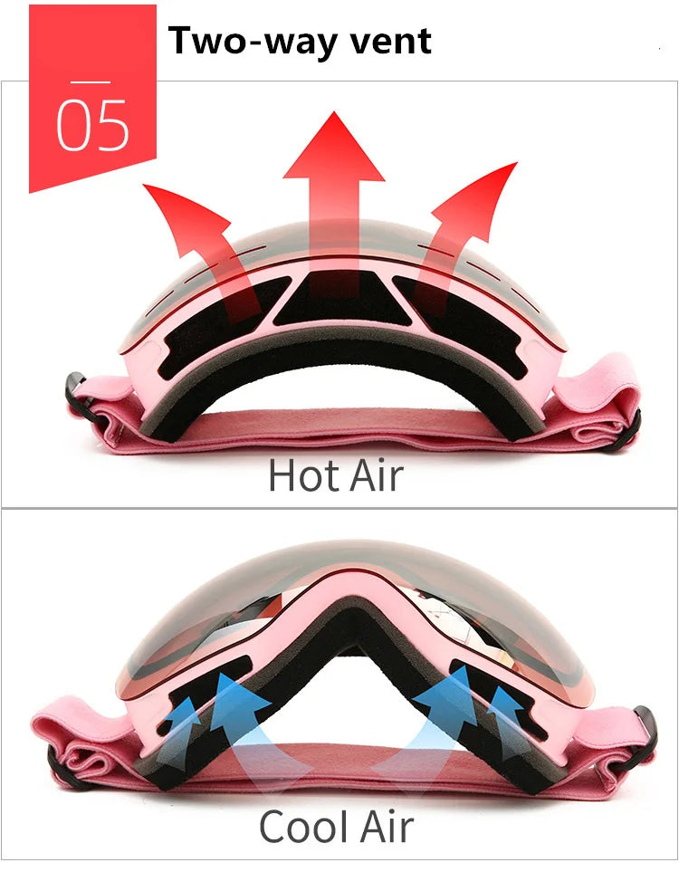 Premium Ski Goggles with Anti-Fog & UV400 Protection
